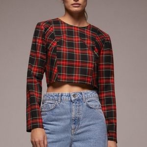 Plaid top